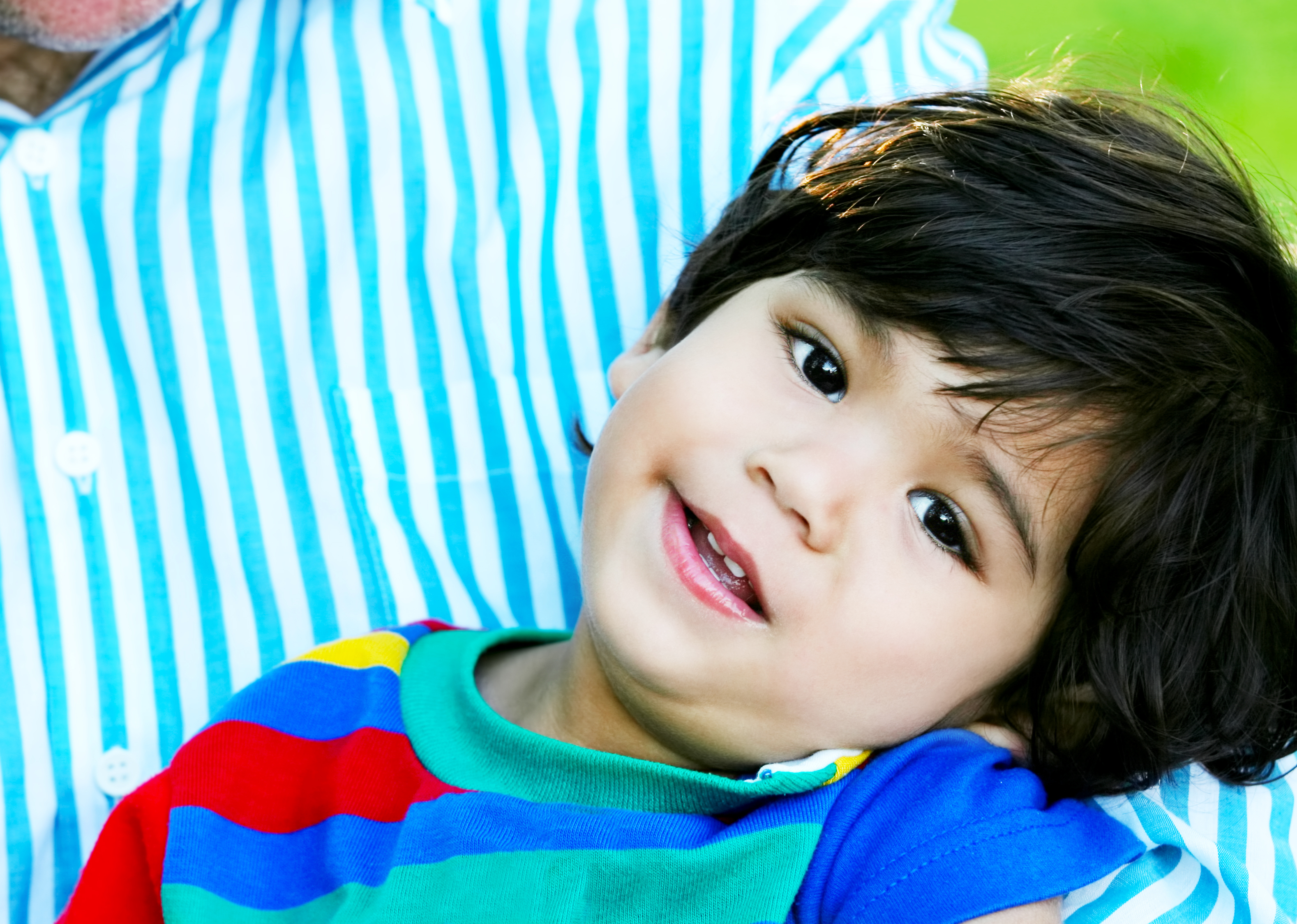 Child looking at the camera